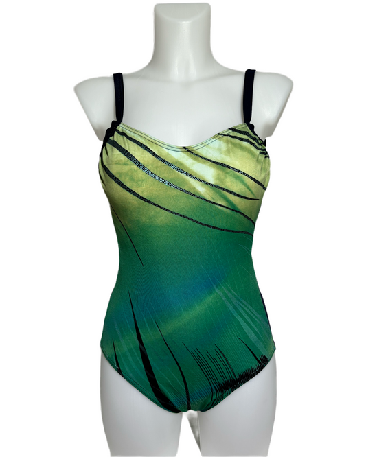 Ocean Breeze 80s Abstract Jednodelni Kupaći HELM:VNTG