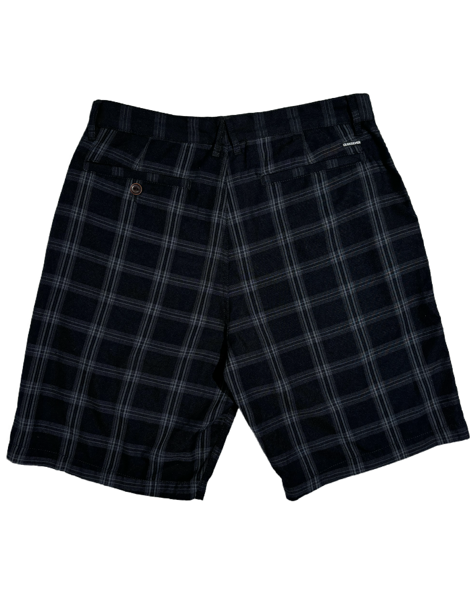 Quicksilver Silver Checkered Bermude HELM:VNTG