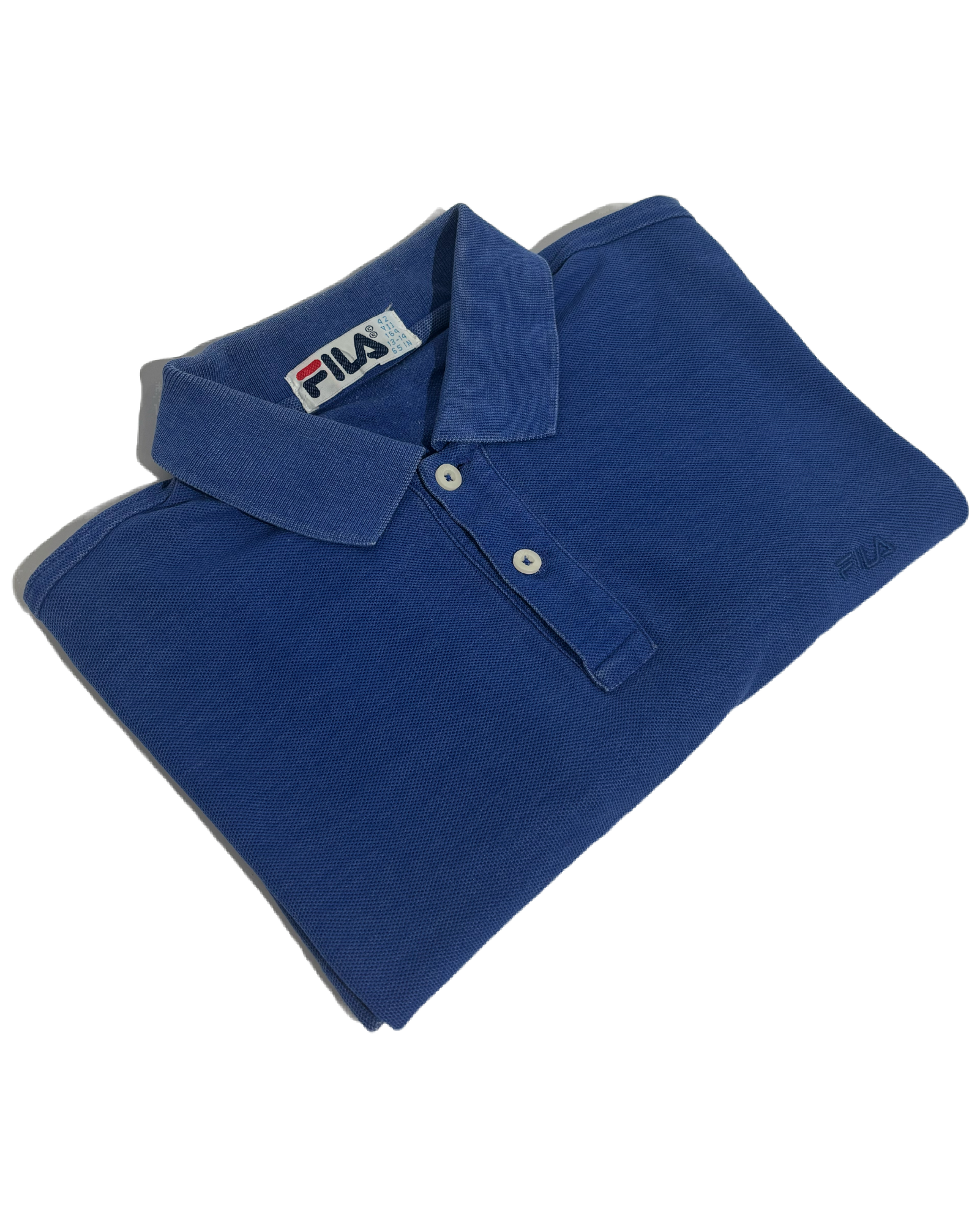 Fila Blue Vintage Plain Polo Majica HELM:VNTG