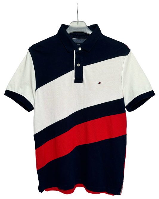 Tommy Hilfiger Navy Flag Striped Polo Majica Tommy Hilfiger