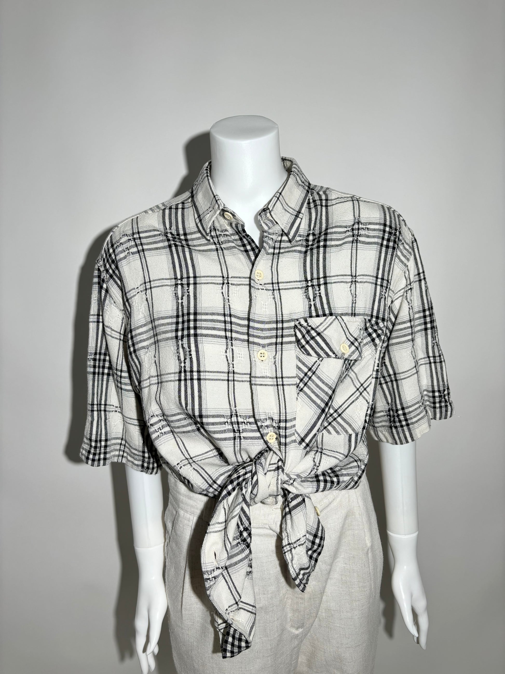 Grunge Plaid 90s Košulja HELM:VNTG