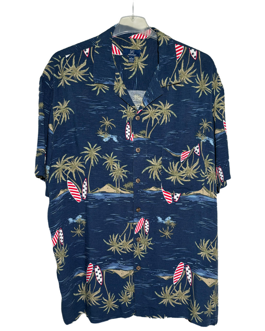 Surf's Up 80s Hawaiian Košulja HELM:VNTG