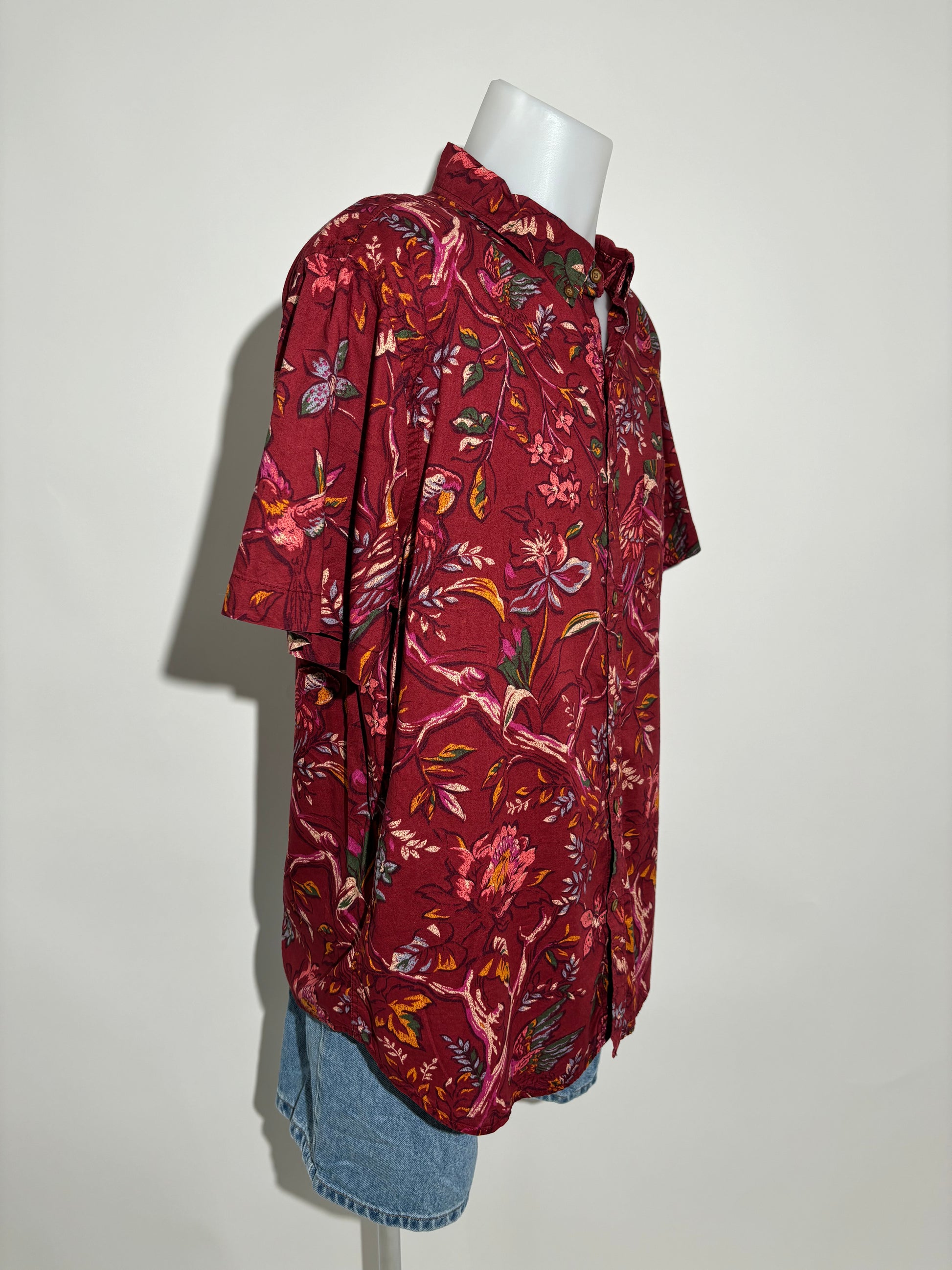 American Eagle Rustic Flora Hawaiian Košulja HELM:VNTG