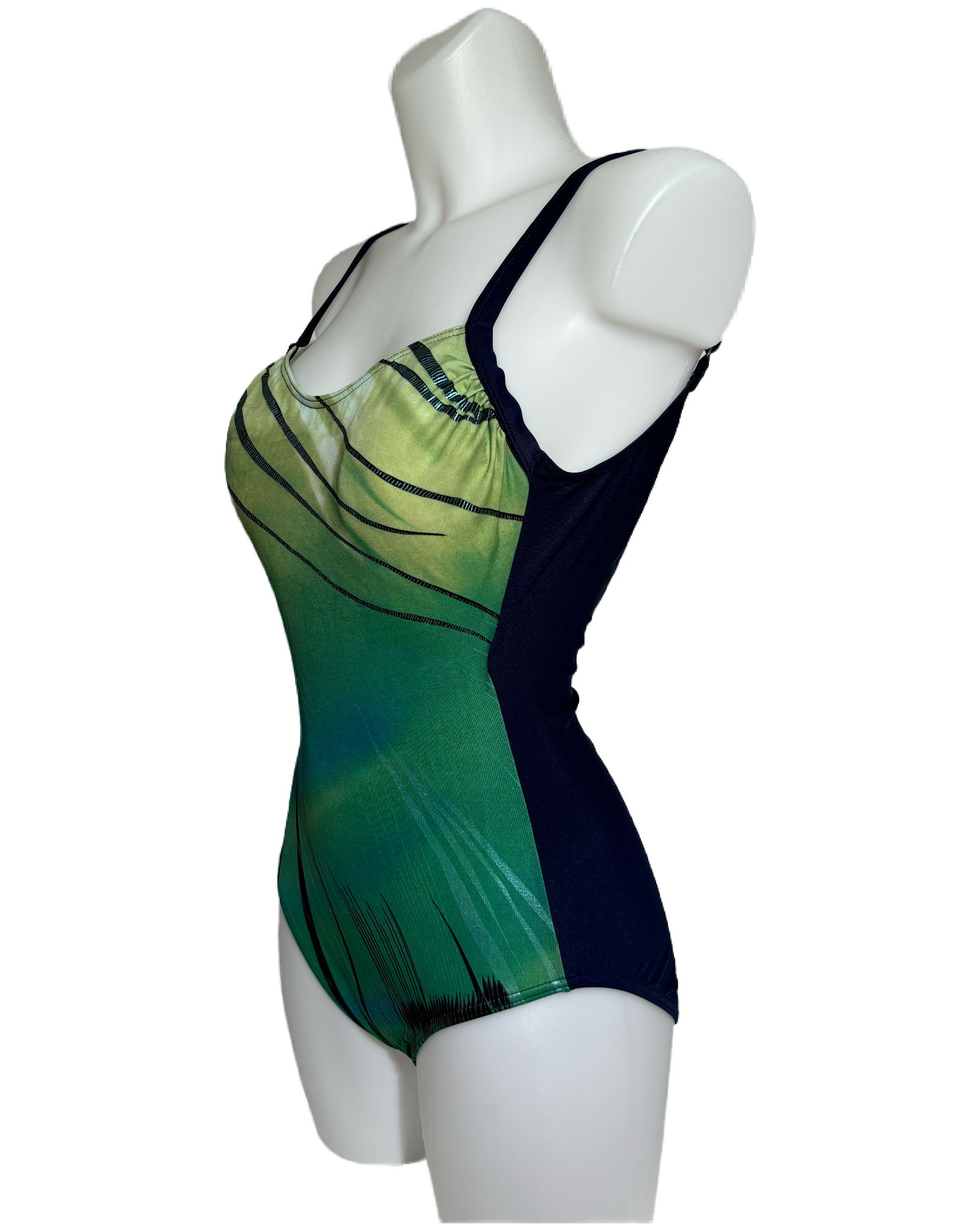 Ocean Breeze 80s Abstract Jednodelni Kupaći HELM:VNTG