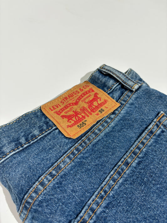 Levi's Classic Blue Denim Bermude