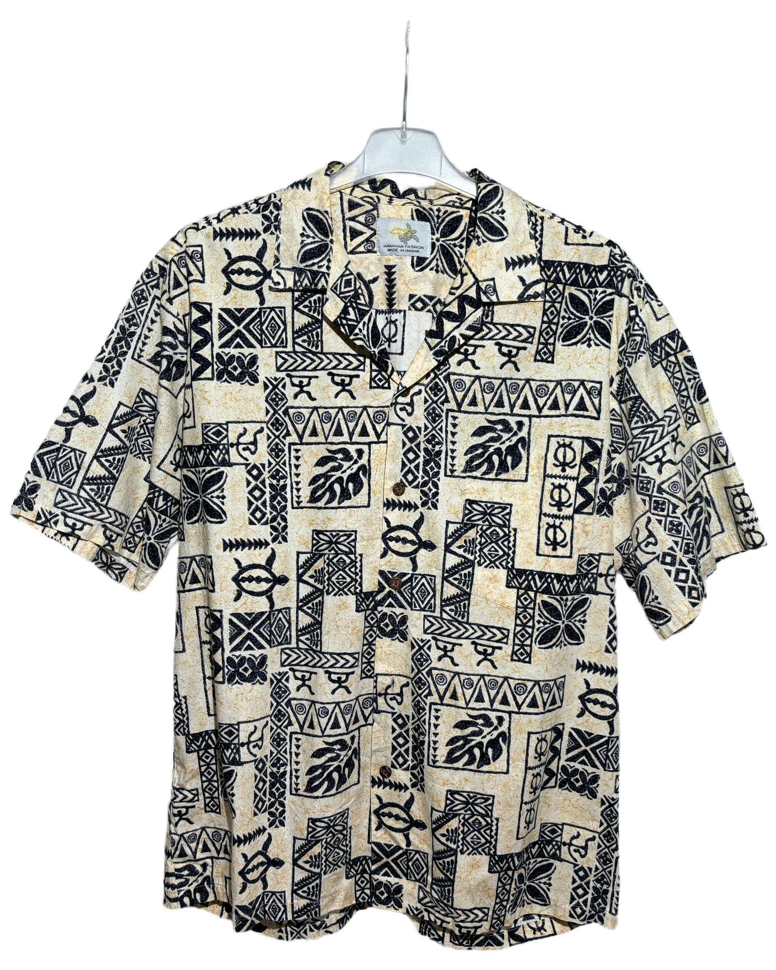 Turtle Beach 80s Pattern Hawaiian Košulja HELM:VNTG