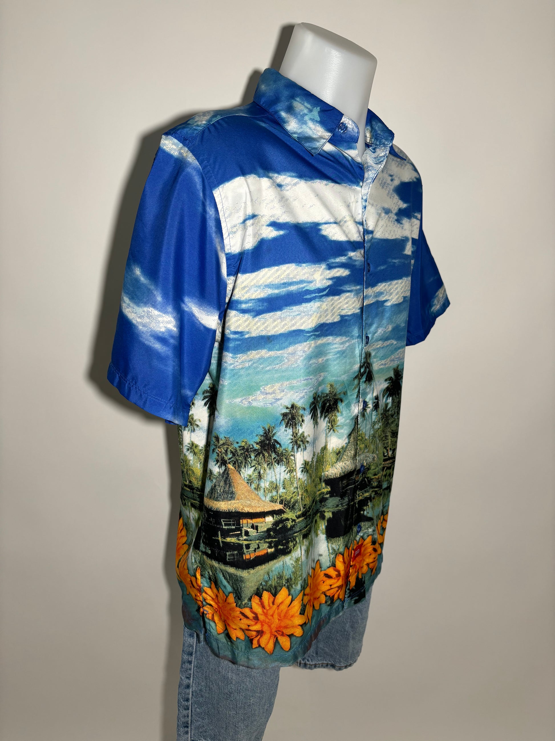 Island Paradise 90s Hawaiian Košulja HELM:VNTG