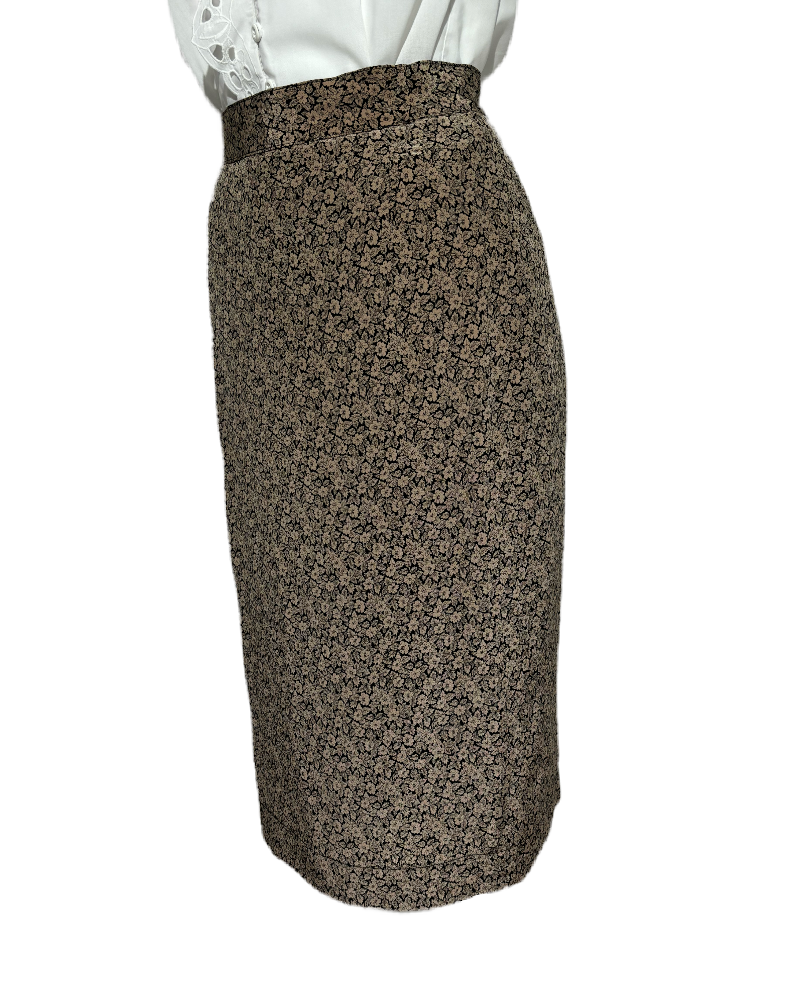 Spring Blossom 80s Floral Suknja HELM:VNTG