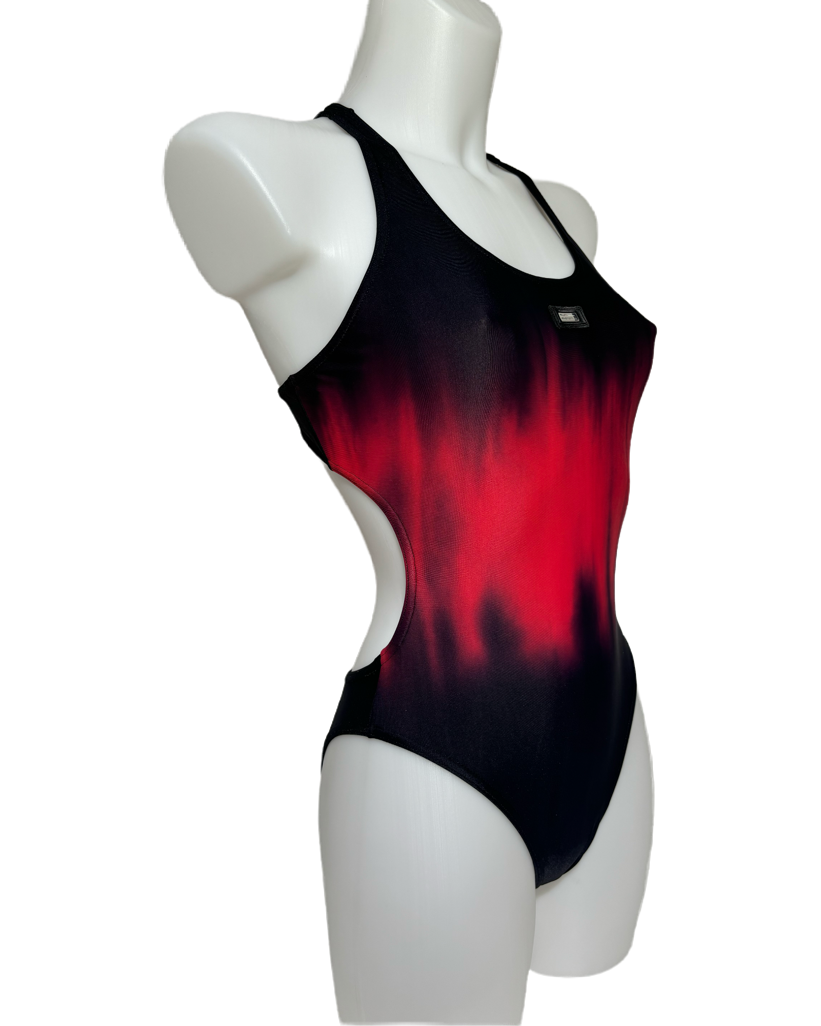 Crimson Fade 90s Gradient Jednodelni Kupaći HELM:VNTG