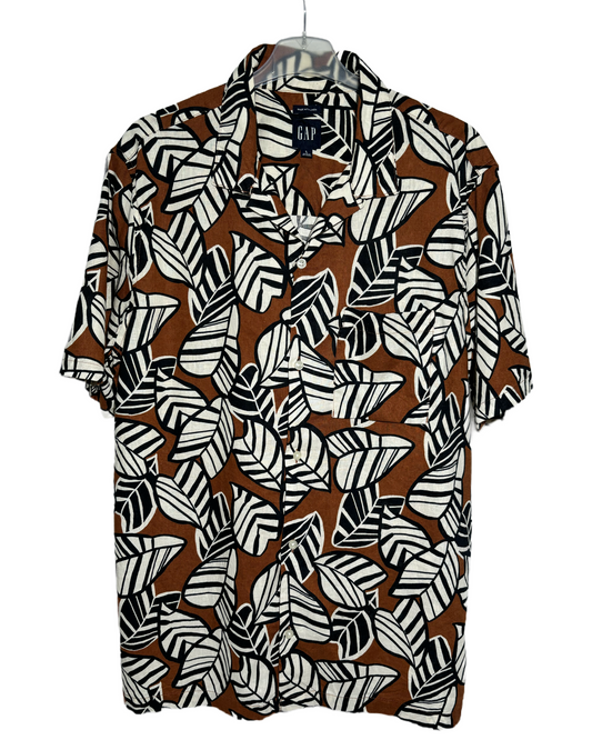 Jungle Rhythm 80s Hawaiian Košulja HELM:VNTG