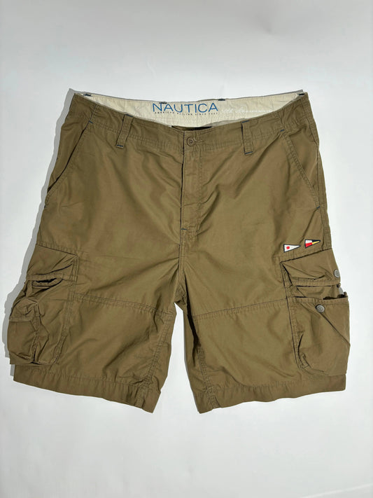 Nautica 30th Anniversary Dark Olive Cargo Bermude Nautica