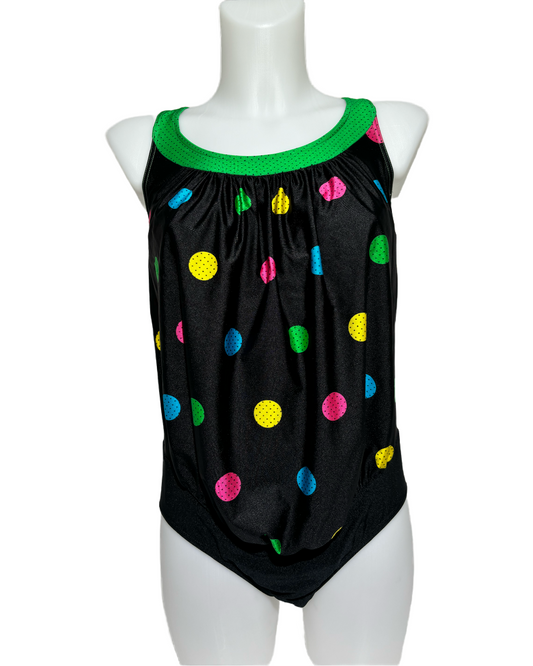 Retro Dots 80s Polka Jednodelni Kupaći HELM:VNTG