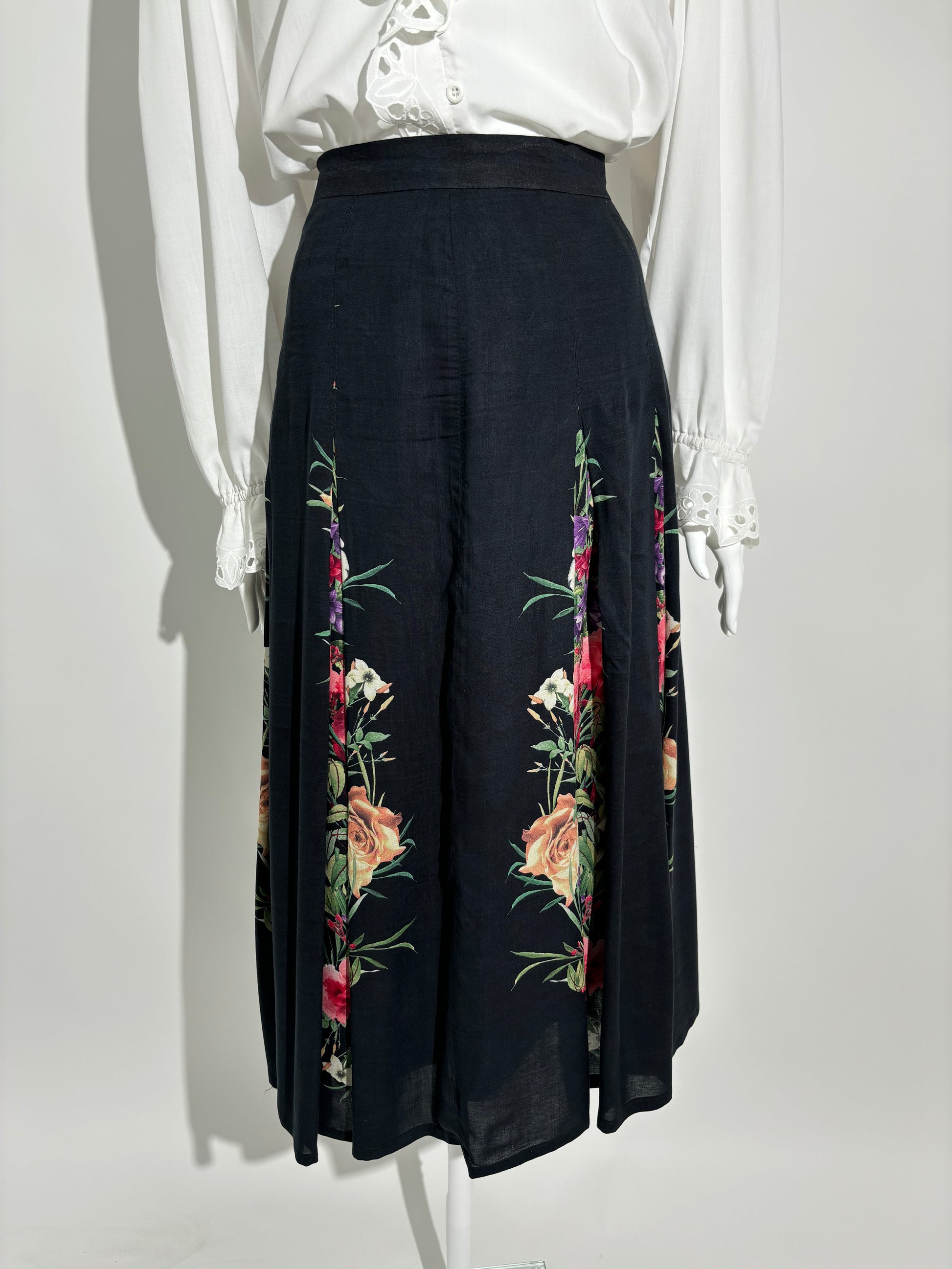 Floral Panel 80s Suknja HELM:VNTG