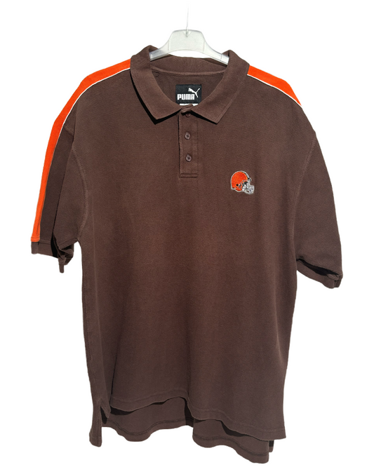 Puma Rare NFL Vintage Brown Polo Majica HELM:VNTG