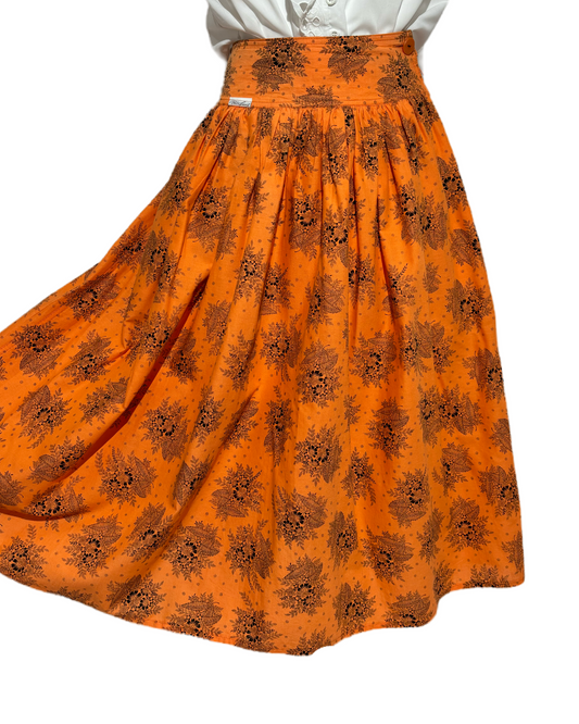 Floral Dreams 70s Romantic Suknja HELM:VNTG