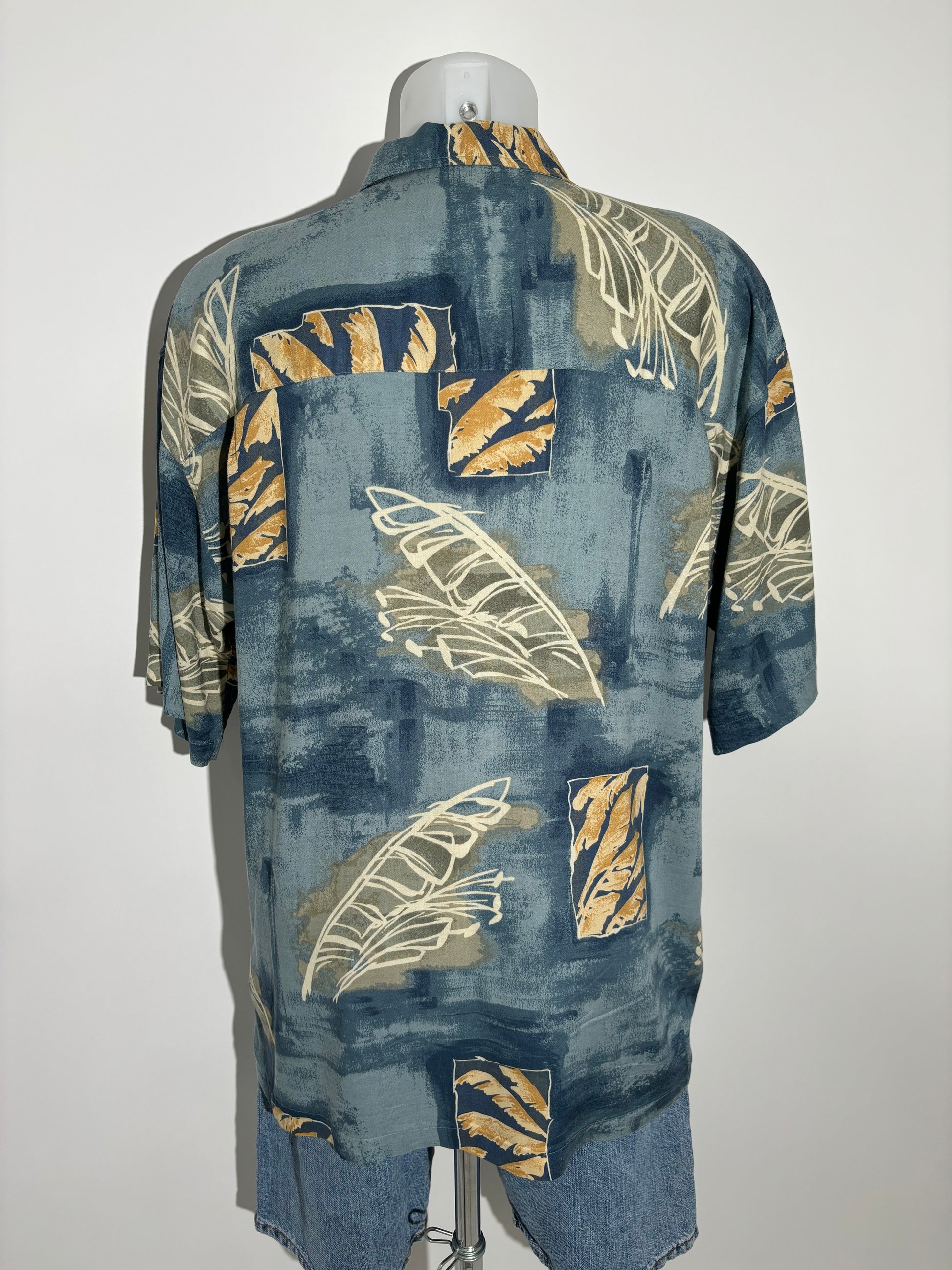 Golden Leaf 90s Hawaiian Košulja HELM:VNTG