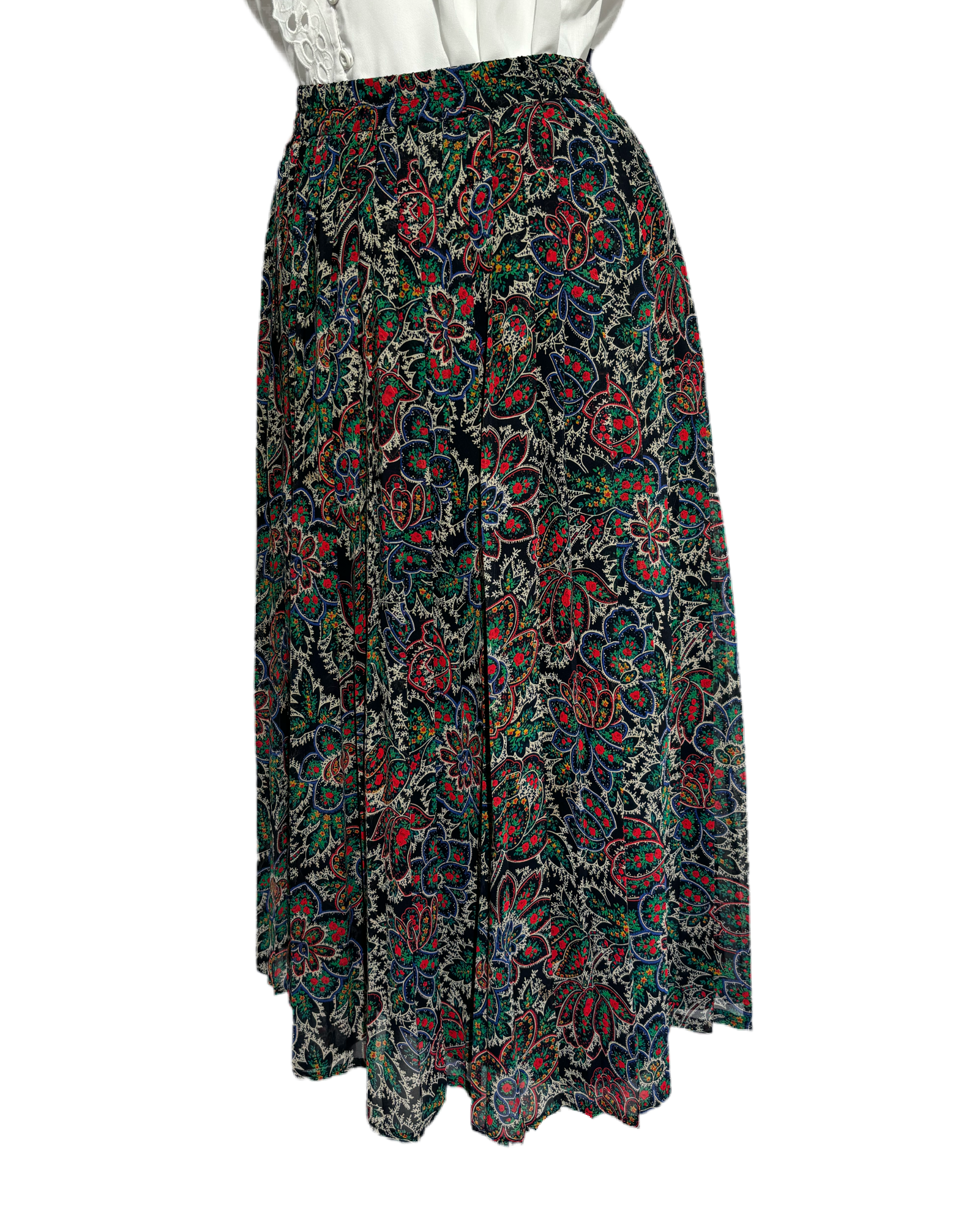 Whimsical Blossom 90s Suknja HELM:VNTG