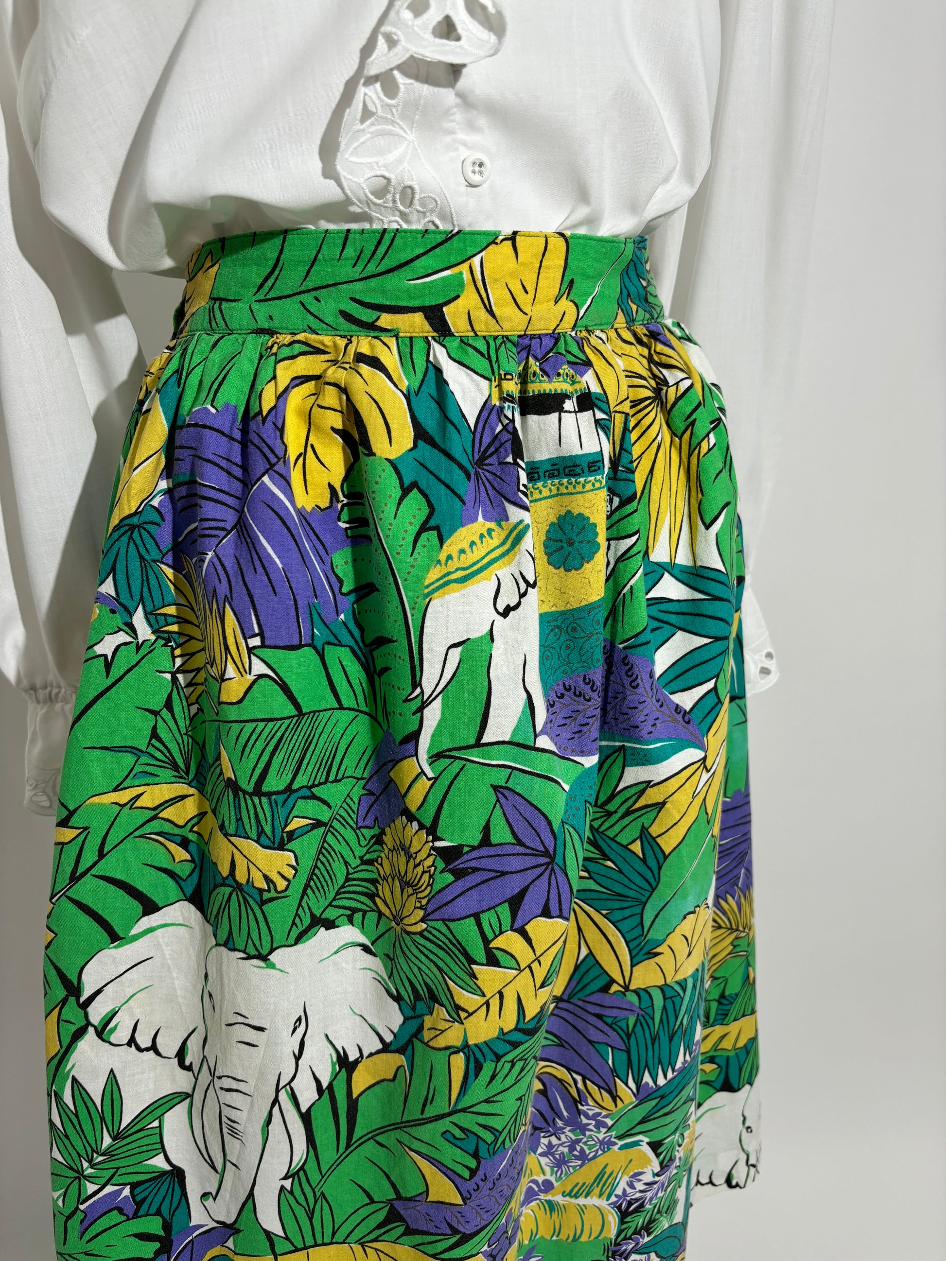 Tropical Jungle 90s Suknja HELM:VNTG