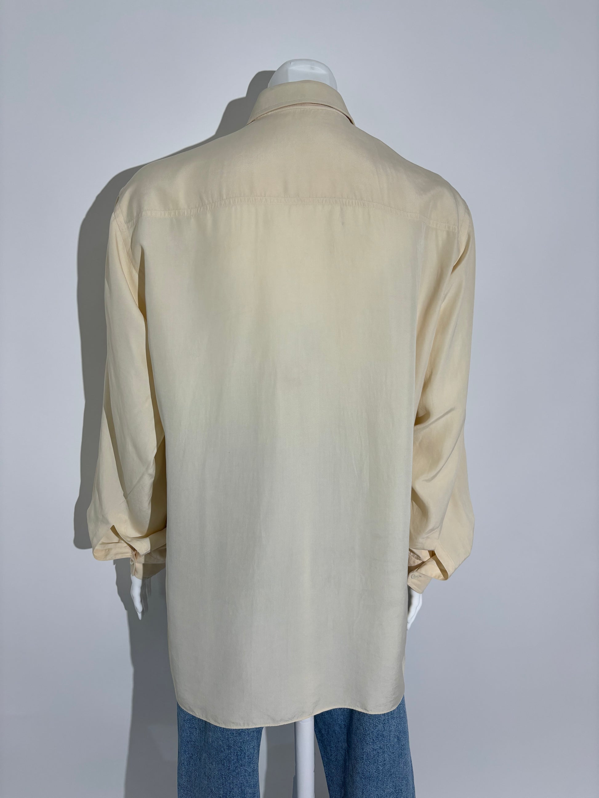 Champagne Glow 80s Elegant Košulja HELM:VNTG