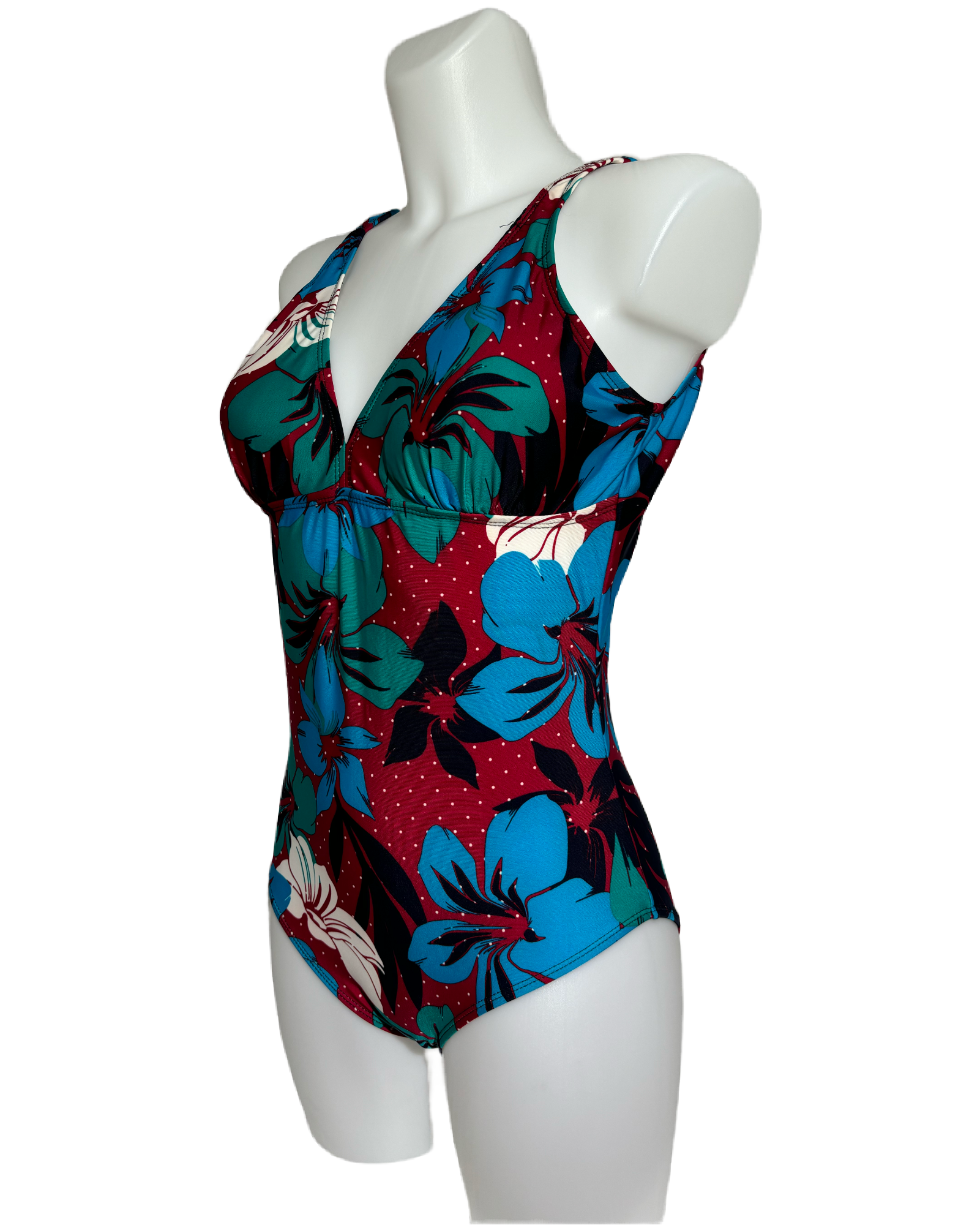 Tropical Dream 80s Floral Jednodelni Kupaći HELM:VNTG