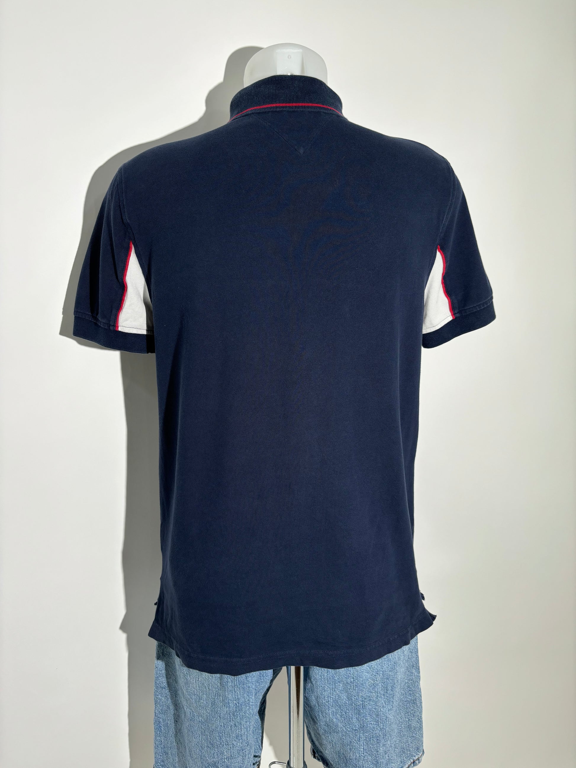 Tommy Hilfiger Navy Stripe Classic Polo Majica Tommy Hilfiger