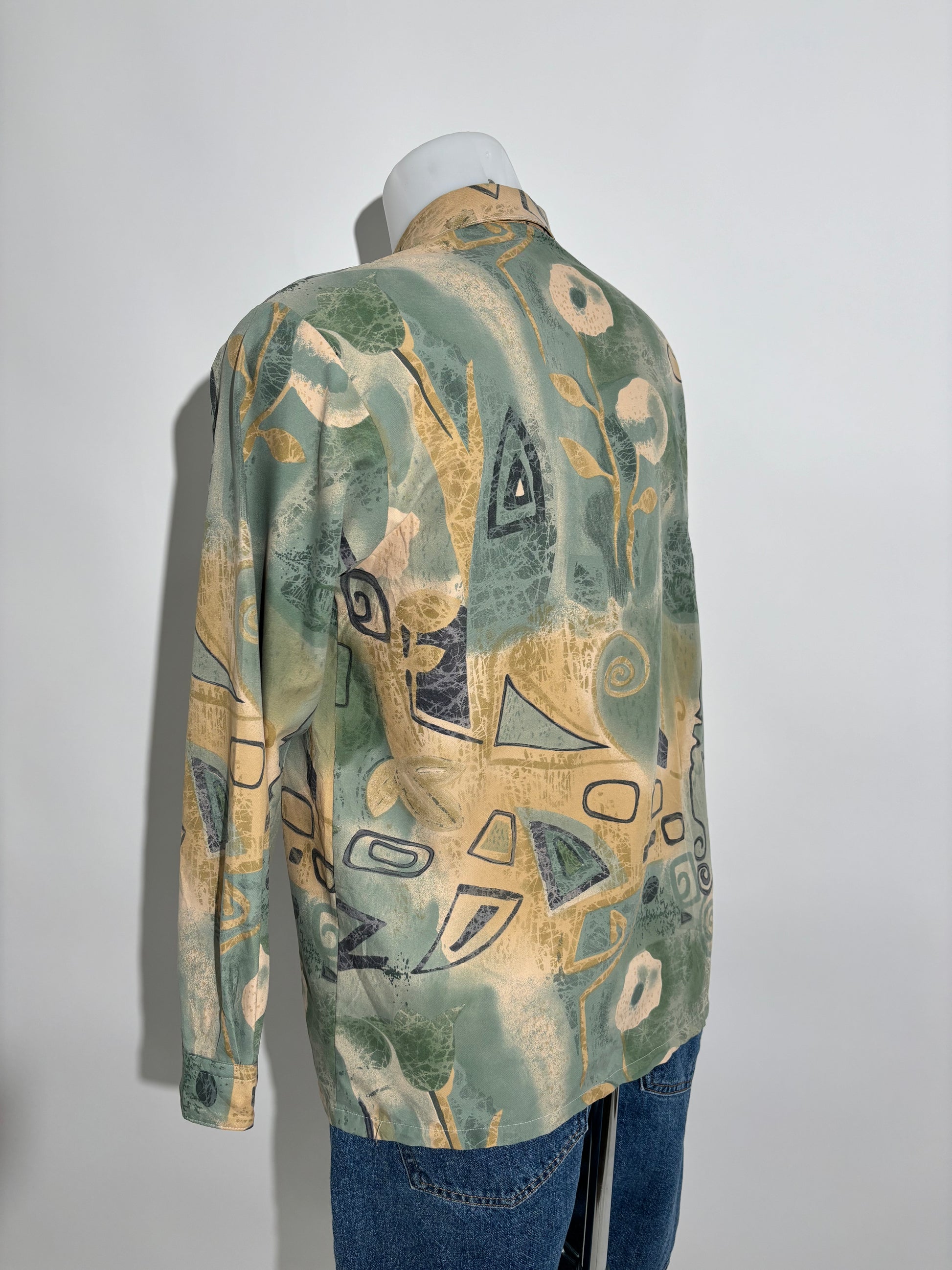 Eko Abstract 80s Casual Košulja HELM:VNTG