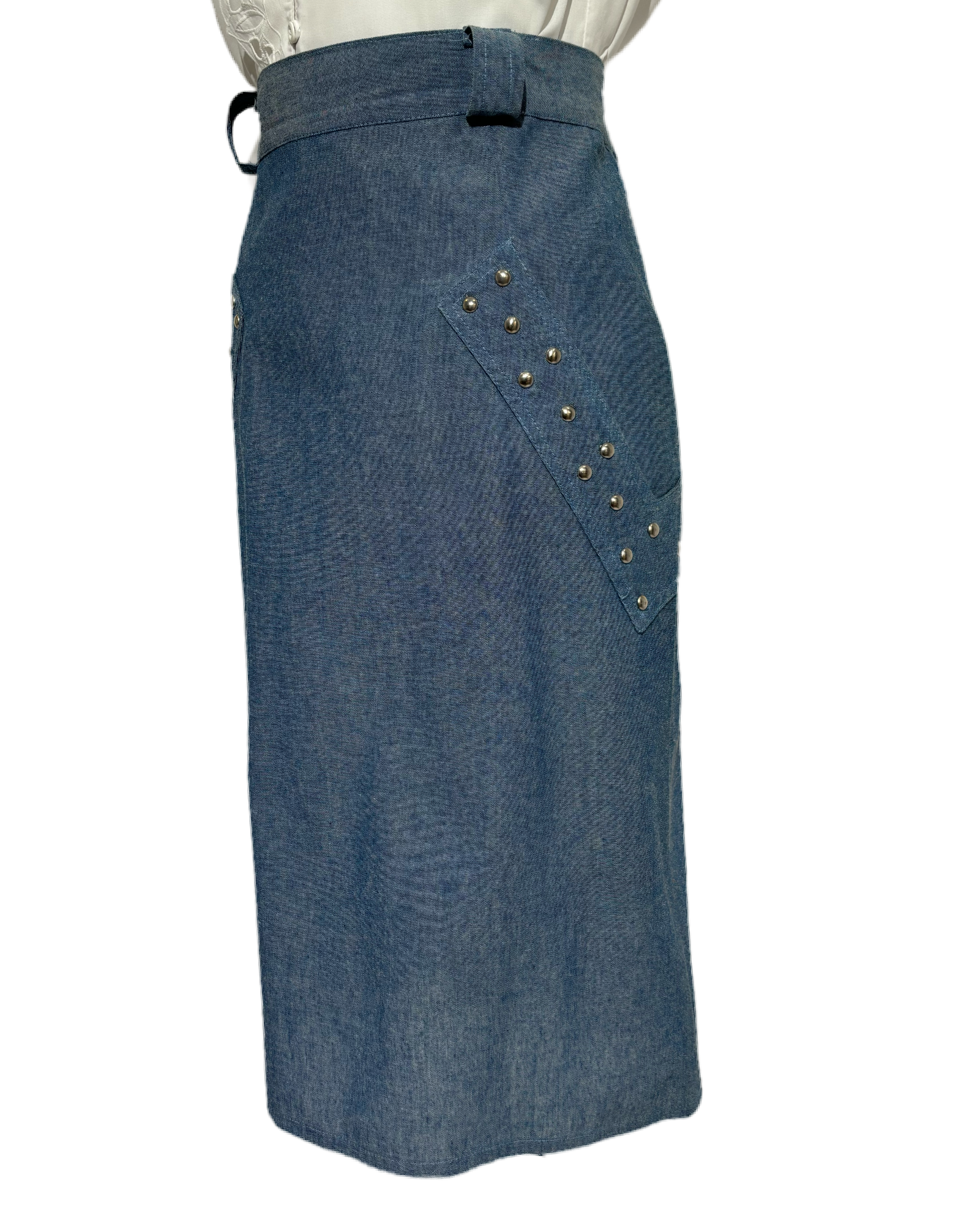 Vintage Charm 80s Denim Suknja HELM:VNTG