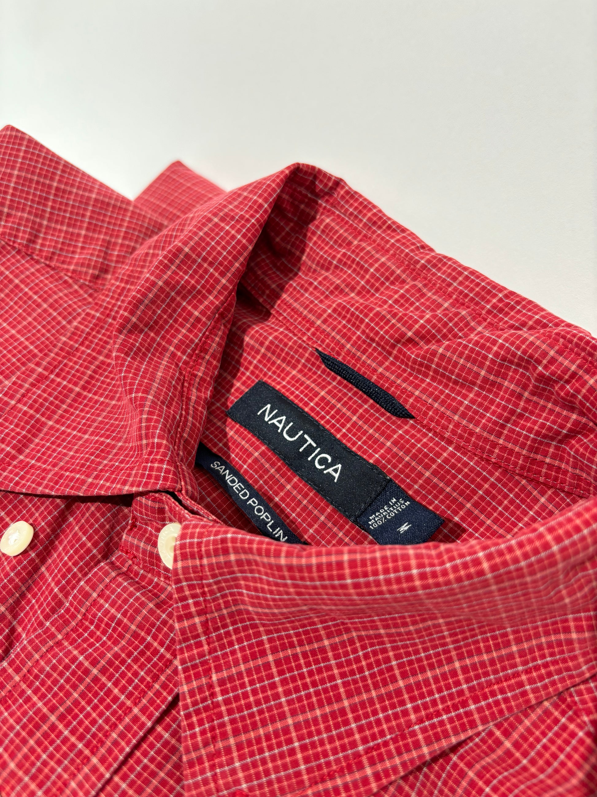 Nautica Sanded Poplin Red Checkered Košulja Nautica