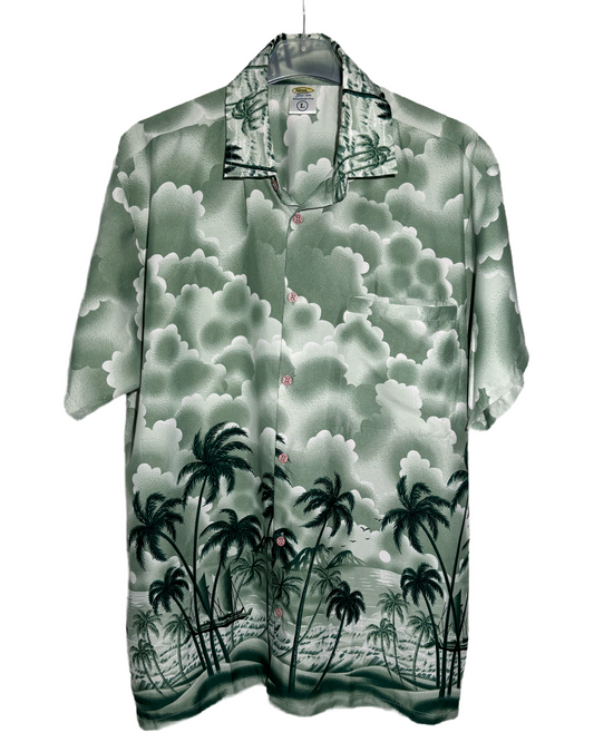 Emerald Paradise 90s Hawaiian Košulja HELM:VNTG