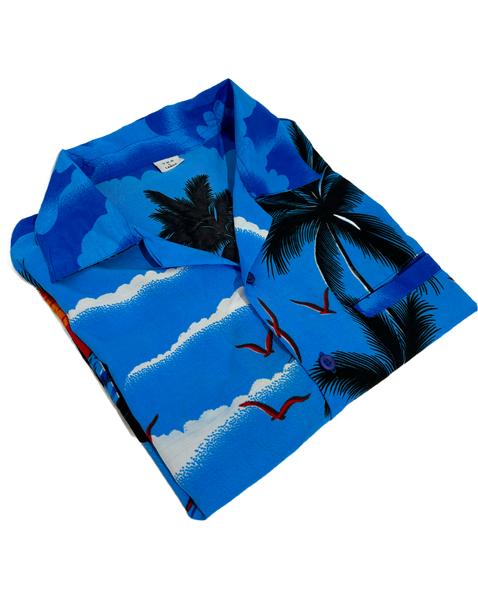 Sunset Paradise 90s Hawaiian Košulja HELM:VNTG