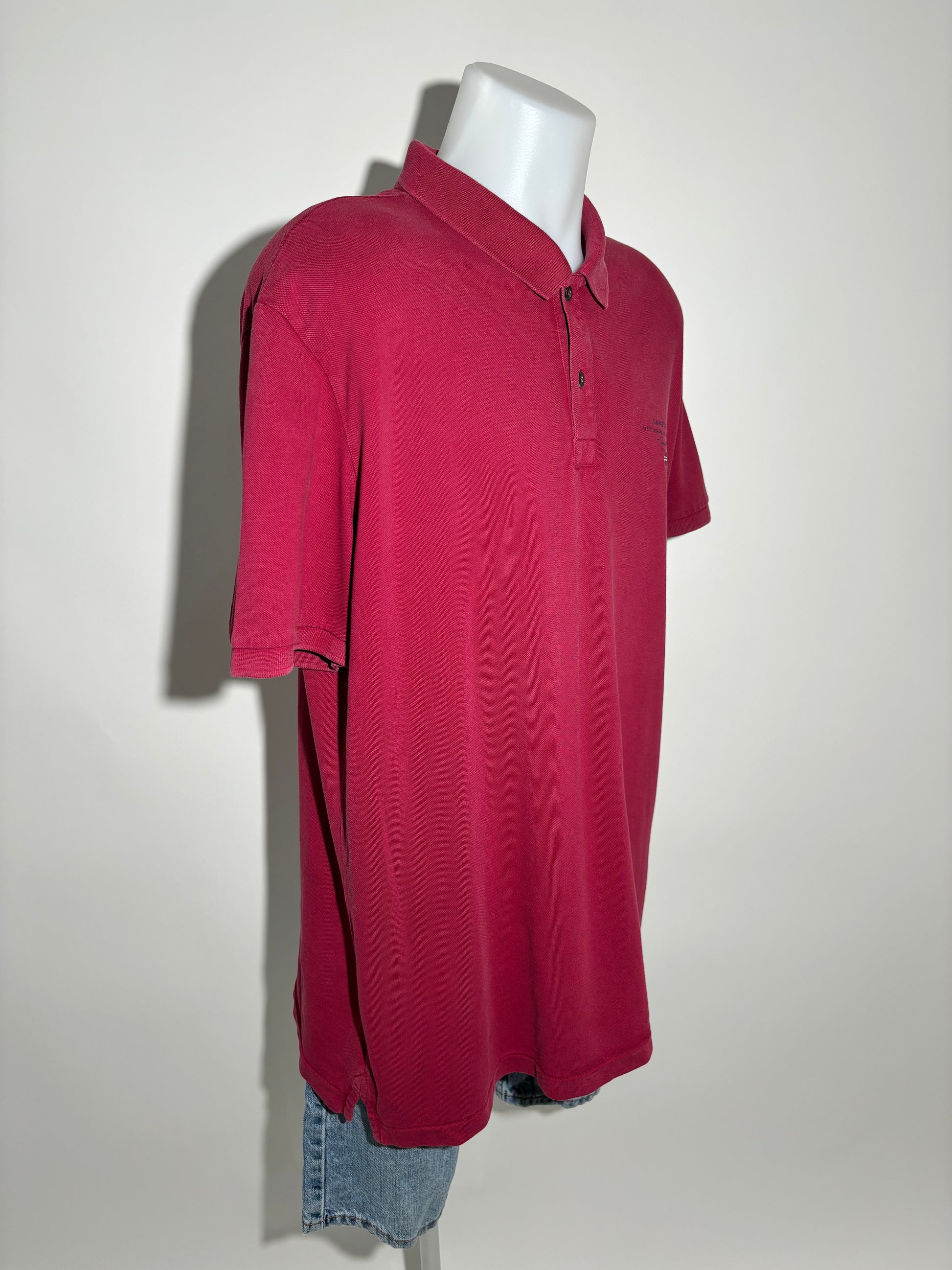 Napapijiri Geographic Burgundy Classic Polo Majica Napapijiri