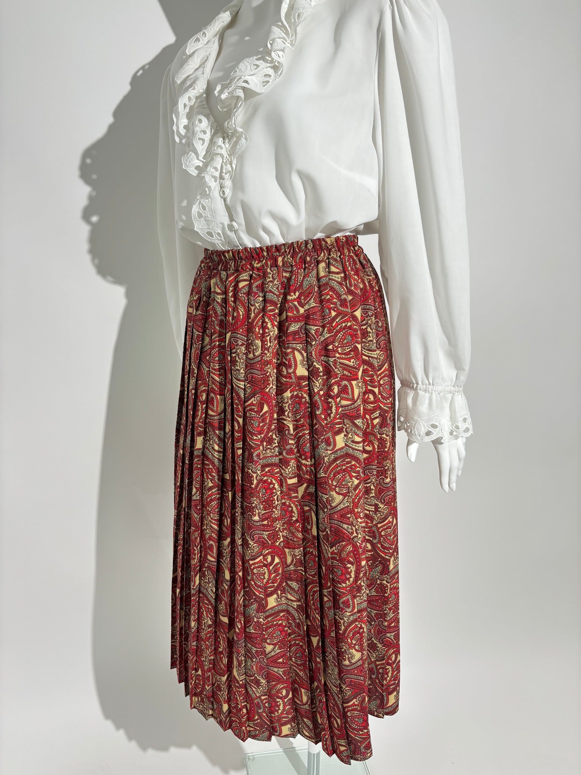 70s Bohemian Paisley Suknja HELM:VNTG