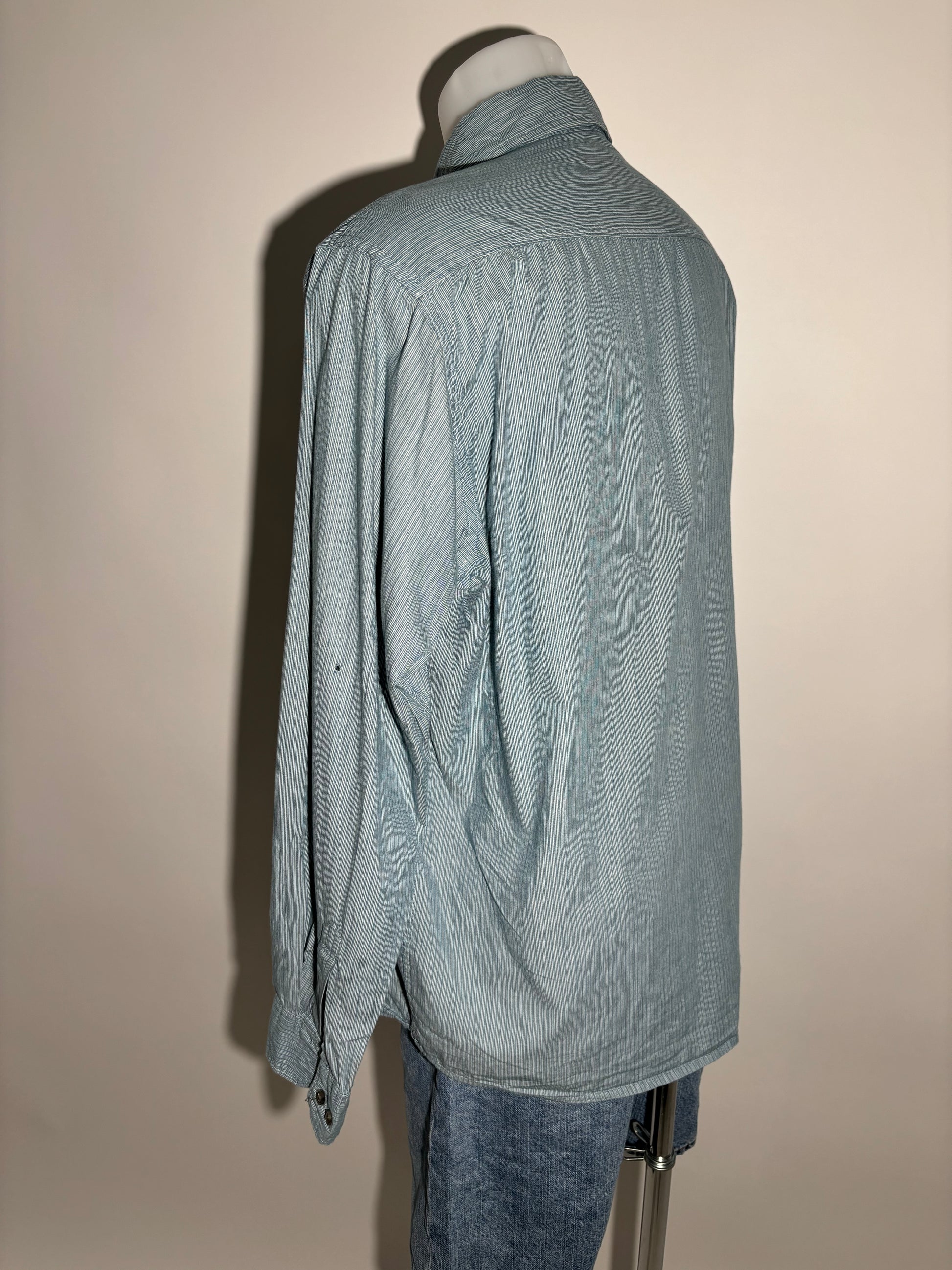 Lee Dungarees Sky Blue Striped Košulja Lee