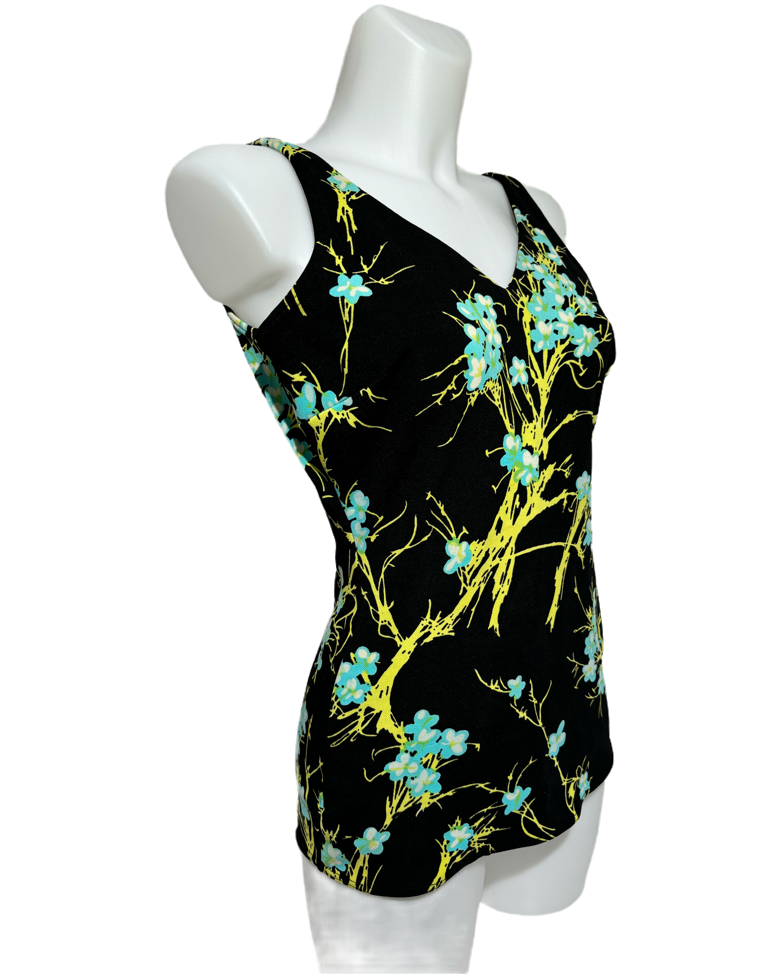 Blossom Radiance 80s Floral Jednodelni Kupaći HELM:VNTG