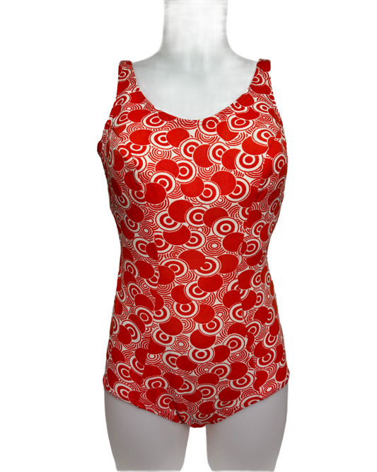 Tropical Breeze 80s Abstract Jednodelni Kupaći HELM:VNTG