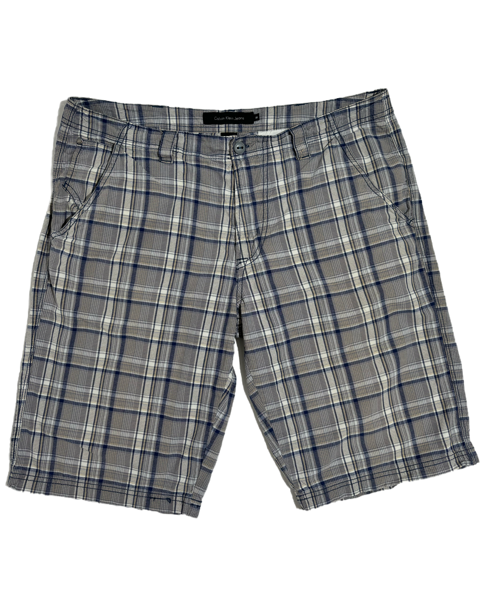Calvin Klein Jeans Blue Checkered Bermude Calvin Klein