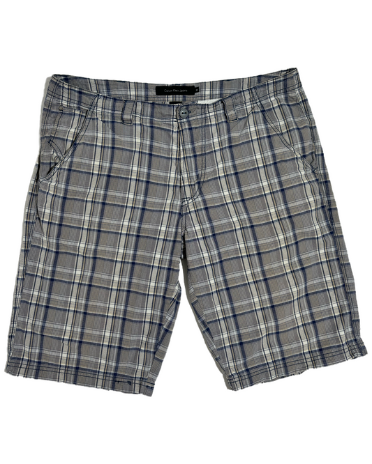 Calvin Klein Jeans Blue Checkered Bermude Calvin Klein