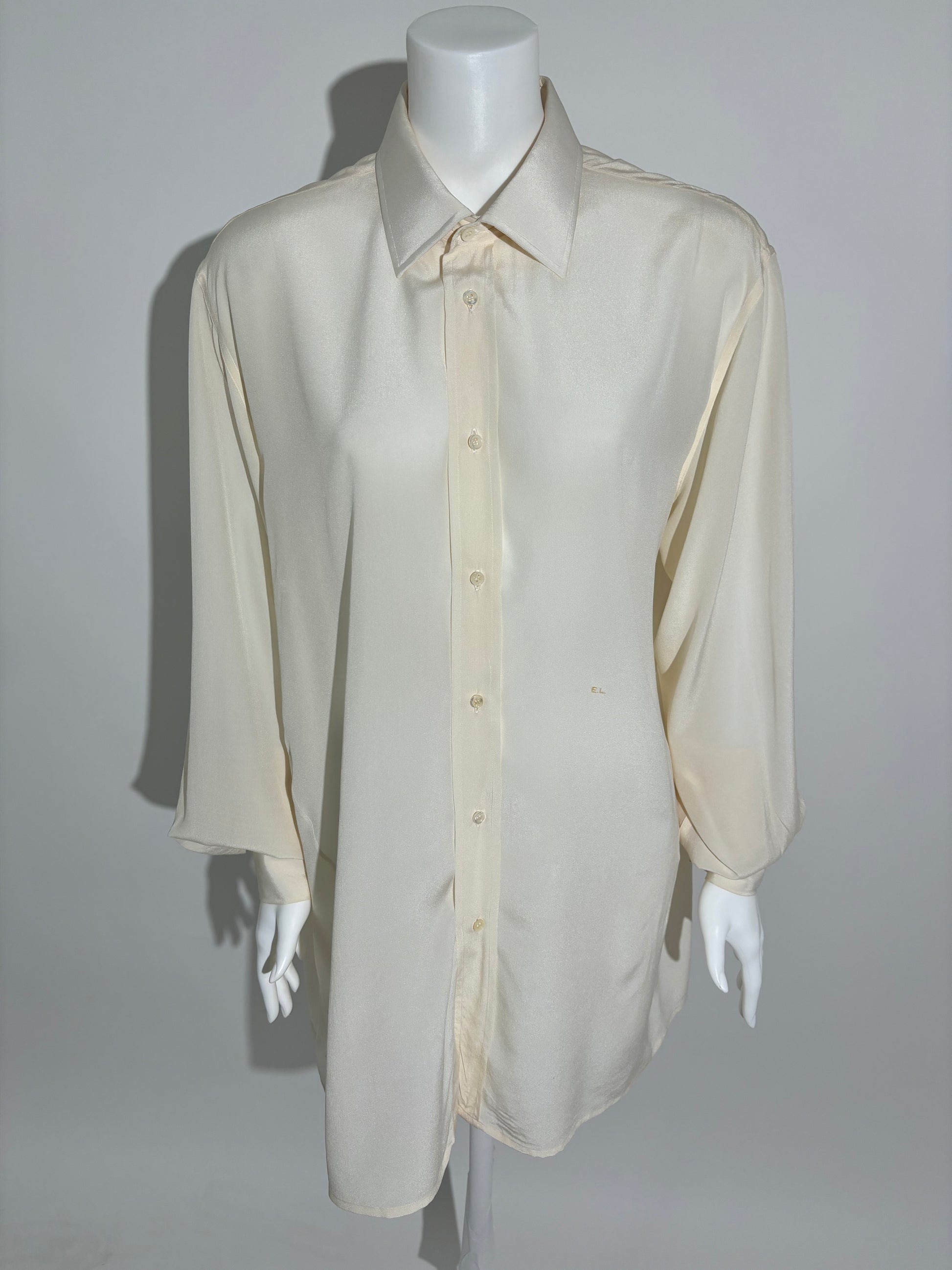 Ivory Silk 80s Classic Košulja HELM:VNTG