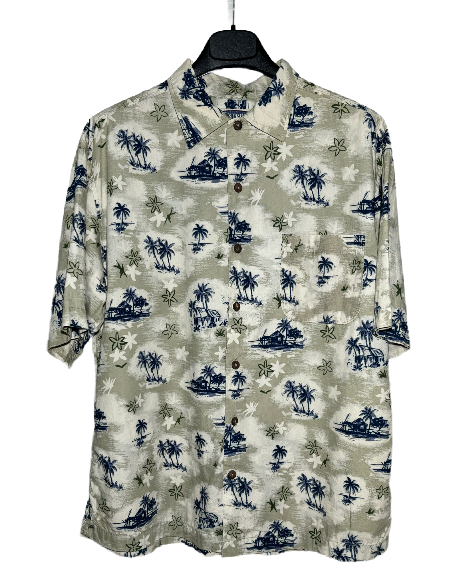 Island Getaway 80s Hawaiian Košulja HELM:VNTG