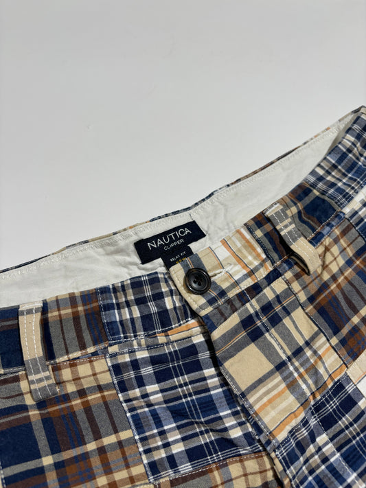 Nautica Blue Checkered Bermude