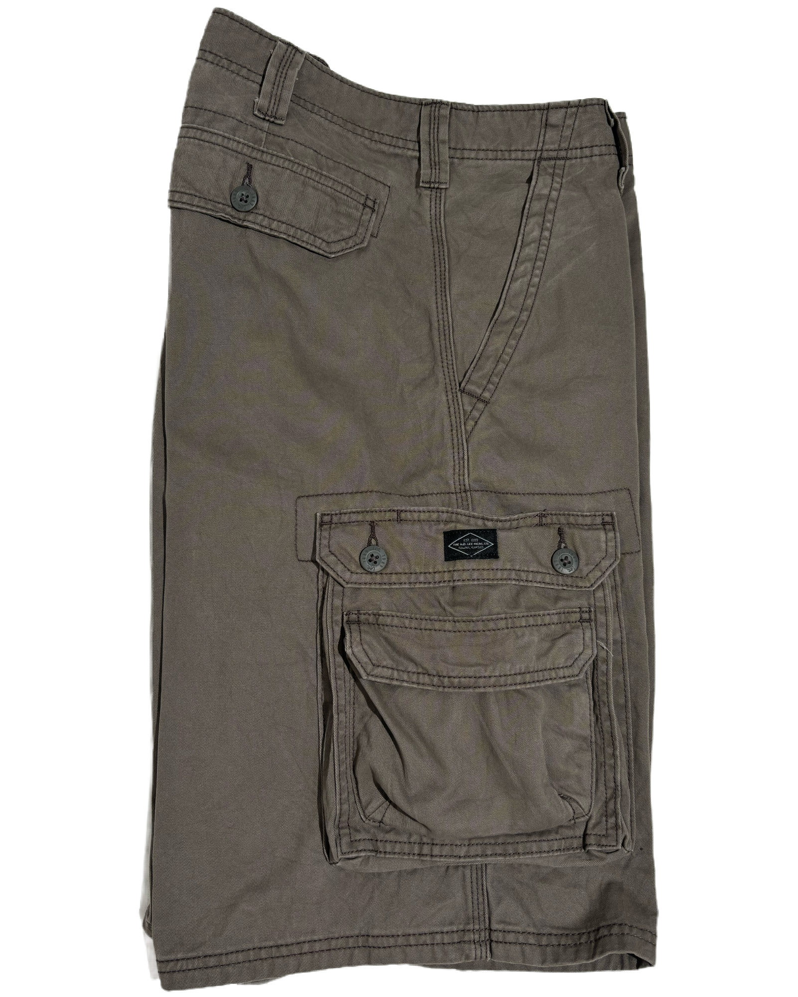 Lee Dark Olive Cargo Bermude