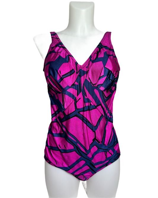 Abstract Geometric 90s Jednodelni Kupaći HELM:VNTG