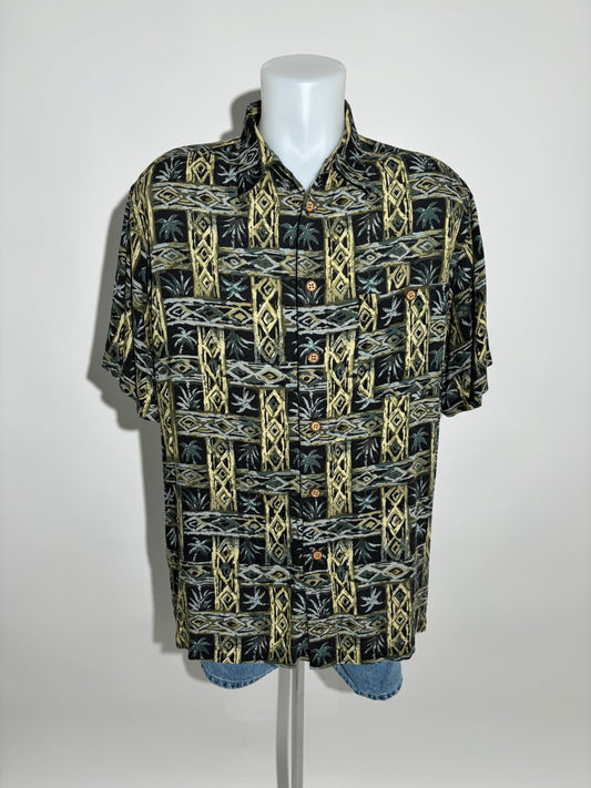 Island Dreams 80s Hawaiian Košulja HELM:VNTG