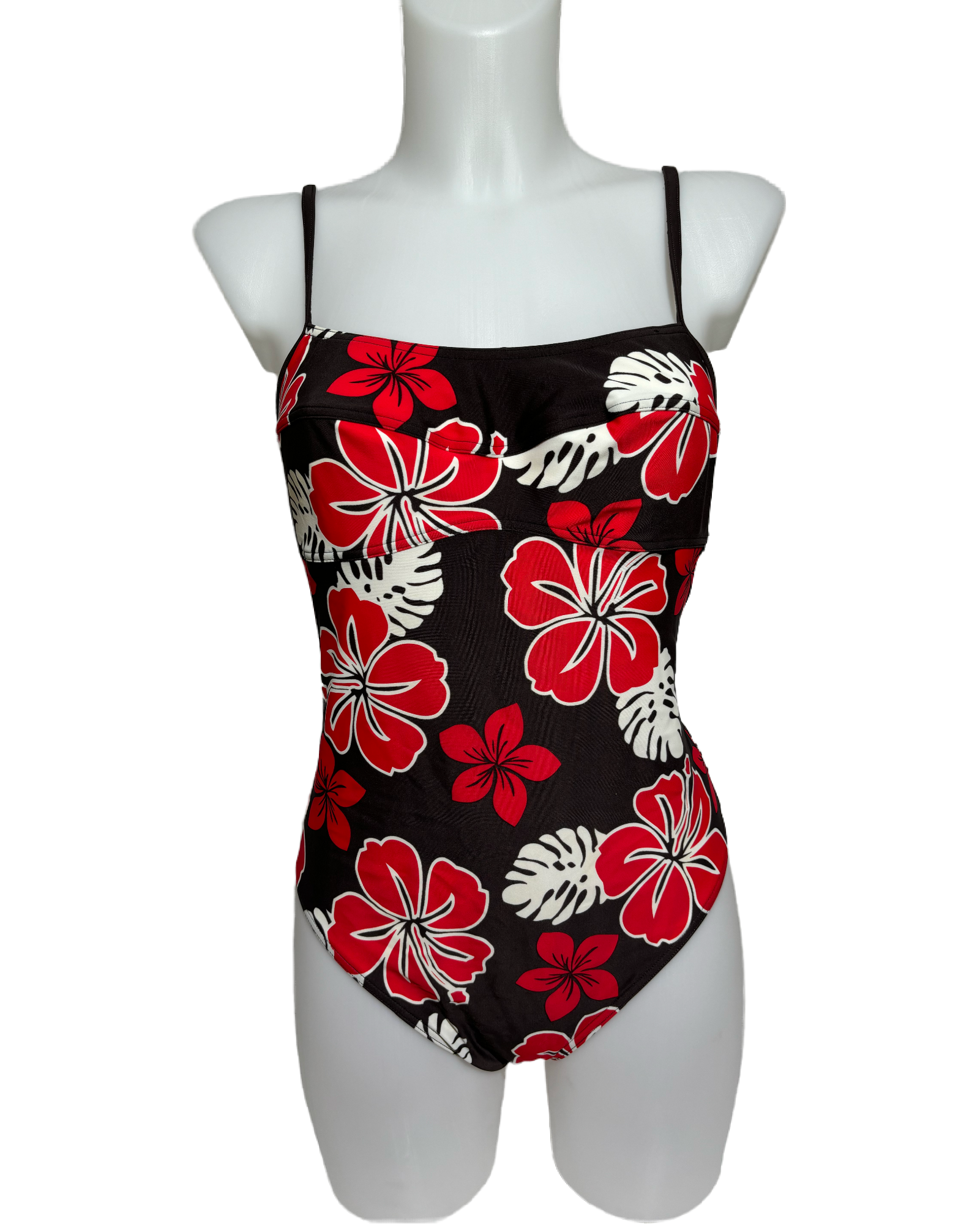 Tropical Blossom 80s Floral Jednodelni Kupaći HELM:VNTG