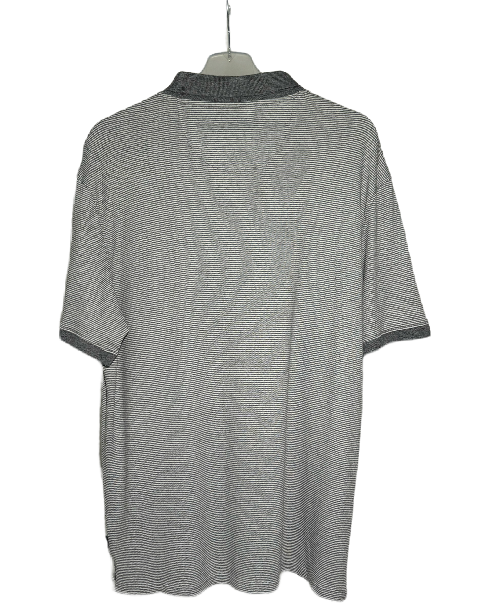 Liquid Touch Grey Striped Polo Majica Calvin Klein