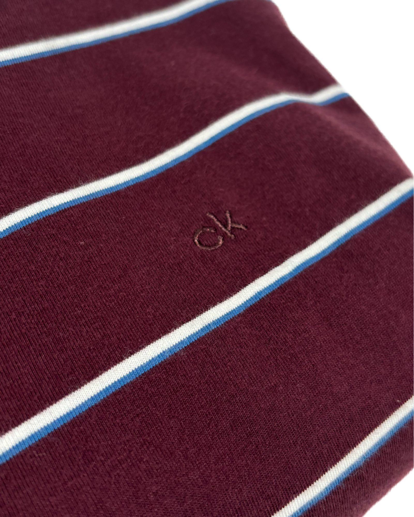 Calvin Klein Liquid Touch Burgundy Striped Majica Calvin Klein