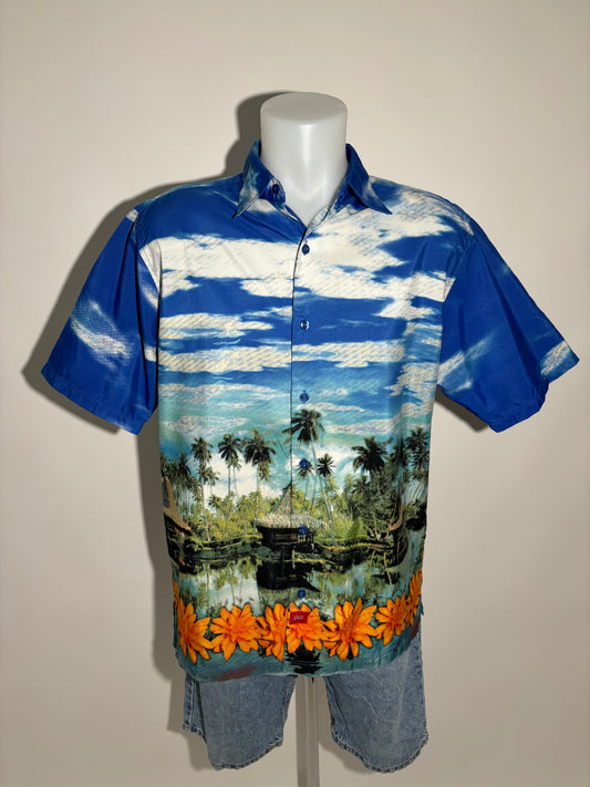 Island Paradise 90s Hawaiian Košulja HELM:VNTG