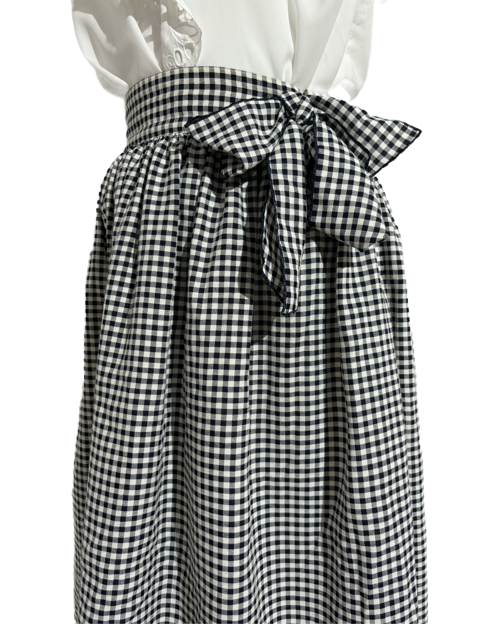 Checkered Charm 70s Classic Suknja HELM:VNTG