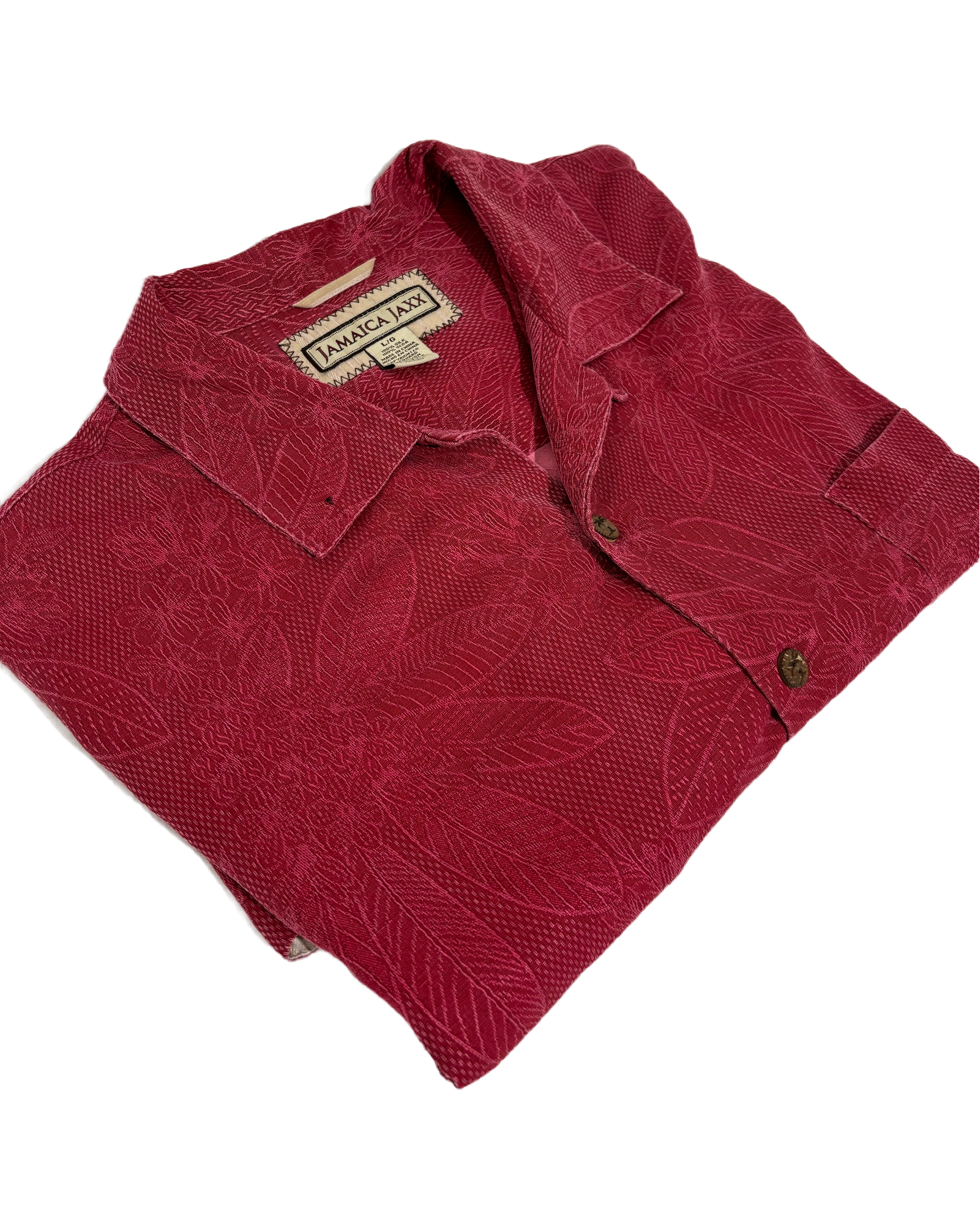 Crimson Tropics 80s Hawaiian Košulja HELM:VNTG