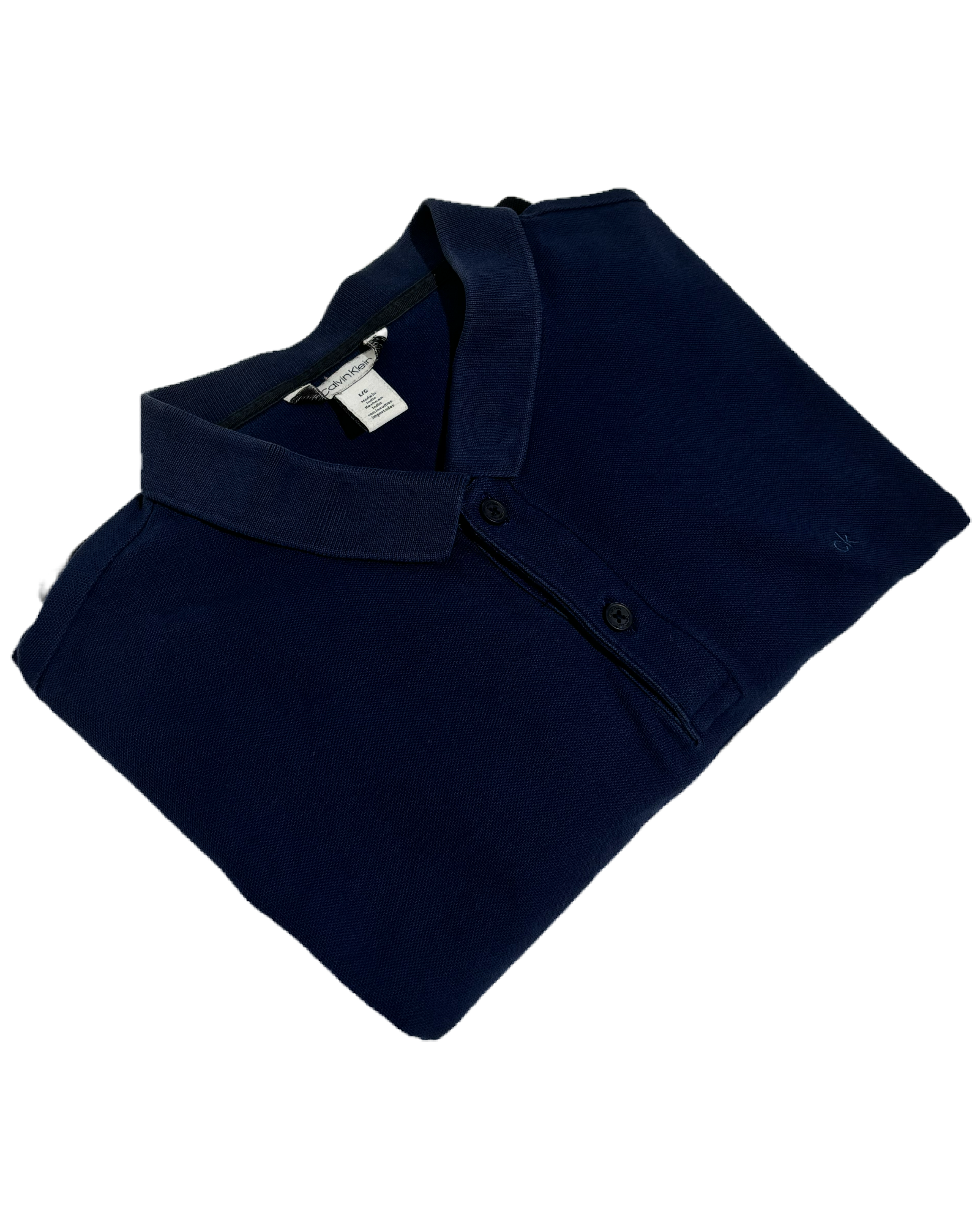 Calvin Klein Navy Striped Polo Majica Calvin Klein